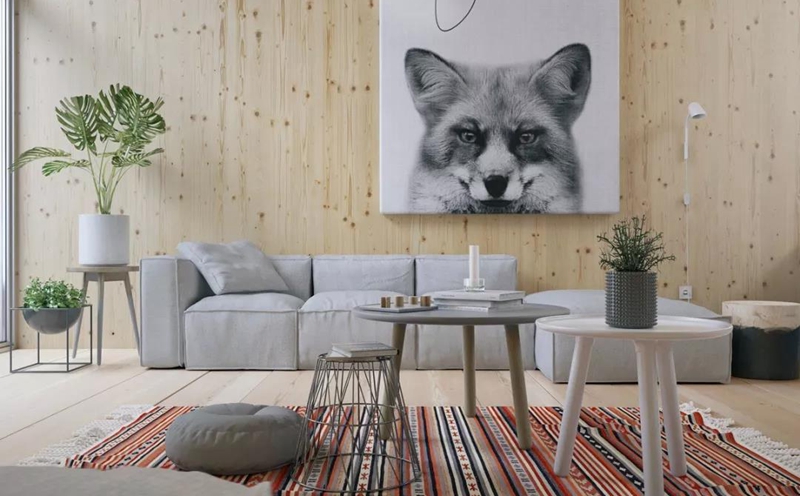 原木風(fēng)全屋定制家居,星空梵高全屋定制