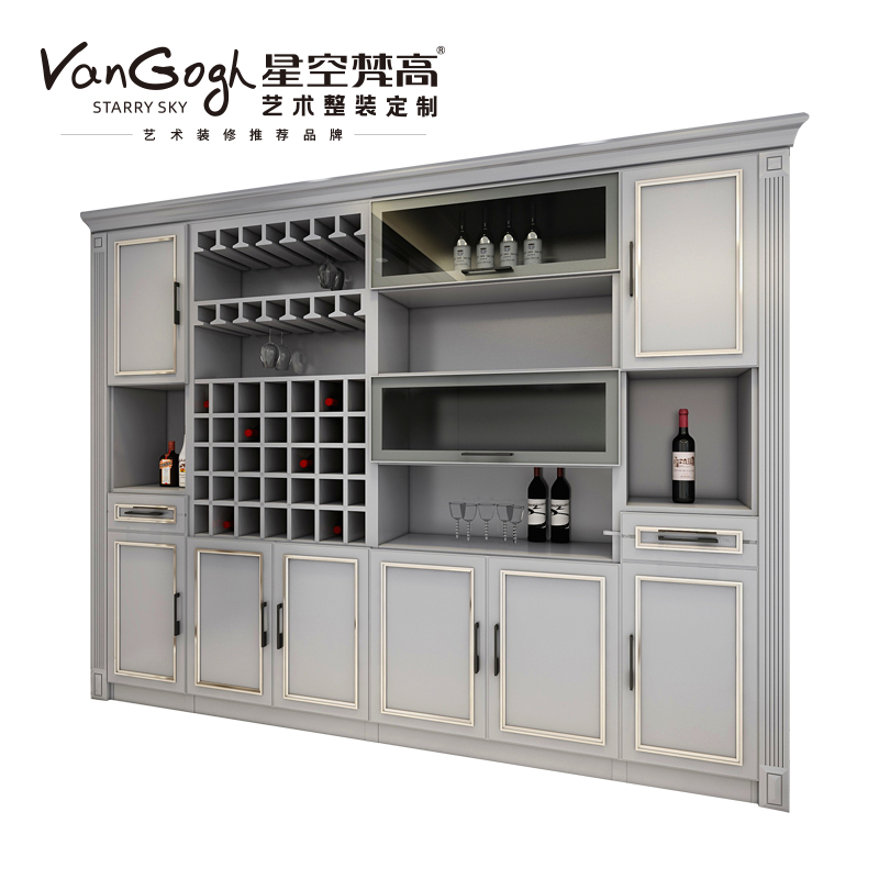 整體定制櫥柜 林茲之夜·法式門芯-3酒柜 整體定制櫥柜 林茲之夜·法式門芯-3酒柜